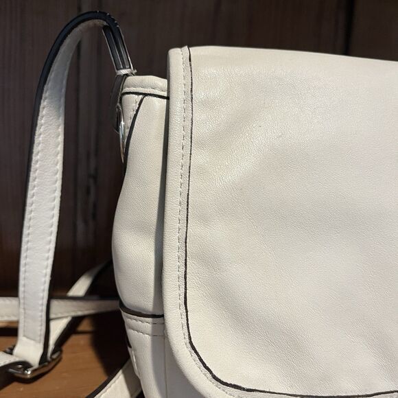 Coach Hadley Leather field bag Chalk Silver Gorgeous F29763 Crossbody Hangtag - Picture 6 of 13